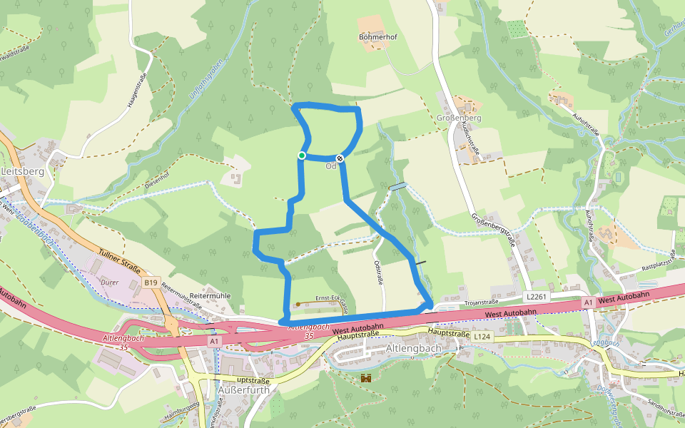 Altlengbach Rundwanderweg 4 walking route map in Altlengbach