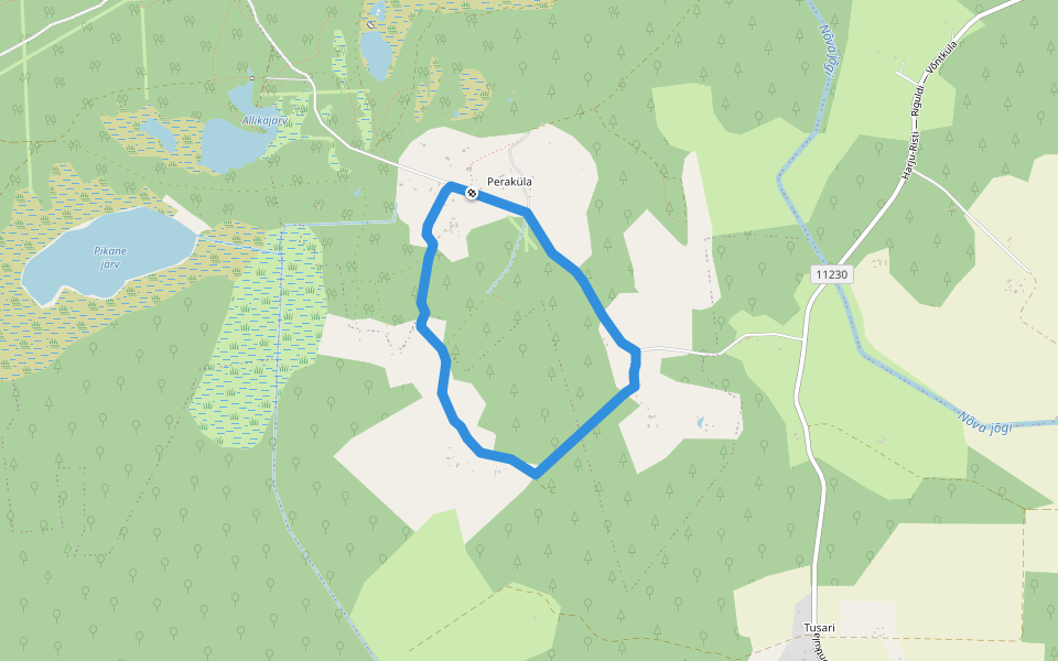 Jugapuulaane õpperada walking route map in Peraküla
