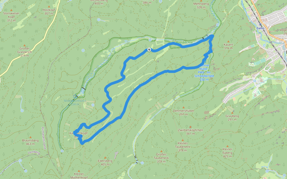 Kaletschkopf-Tour walking route map in Dahn
