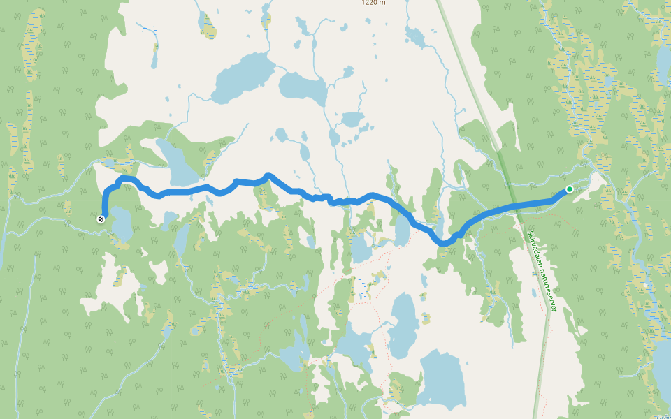 Nordvegen walking route map in Austbygdi