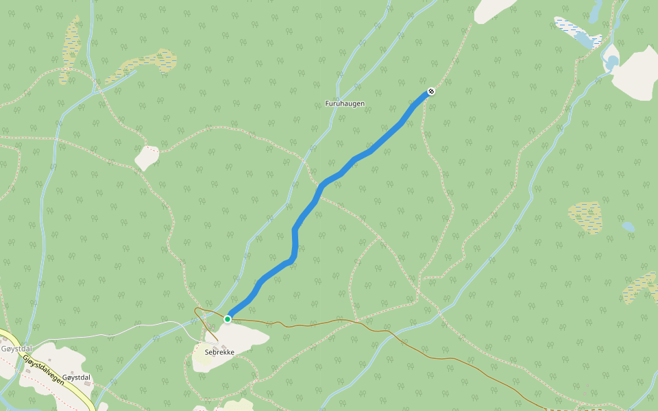 Åsvegen walking route map in Maarem