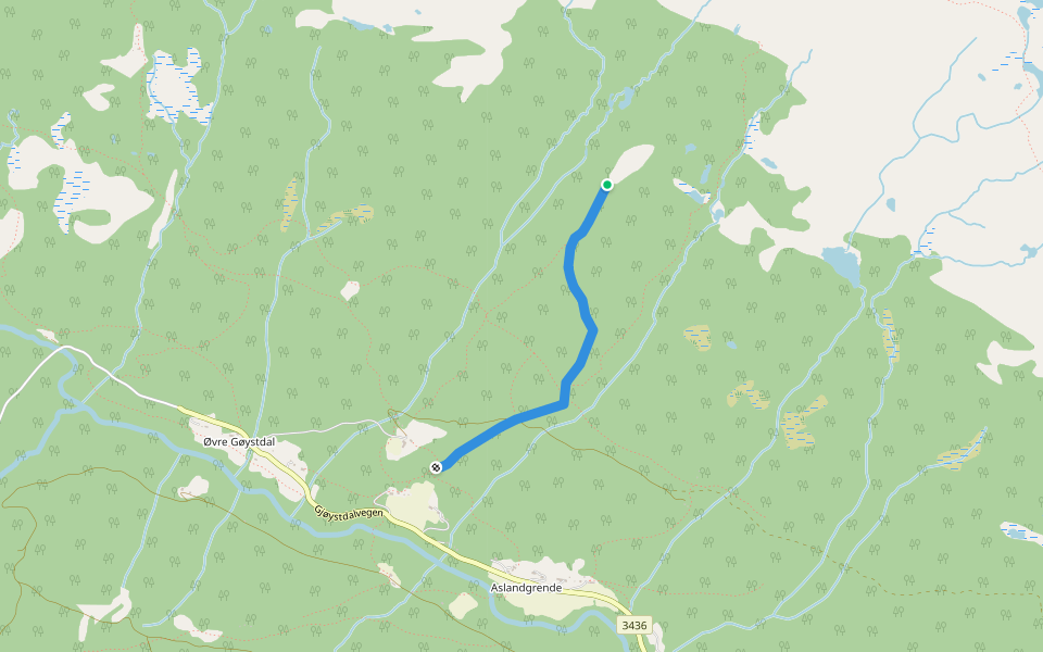 Åsvegen walking route map in Maarem