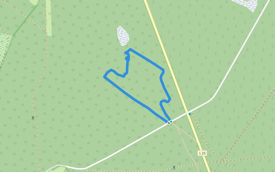 forstlicher Lehrpfad walking route map in Lychen