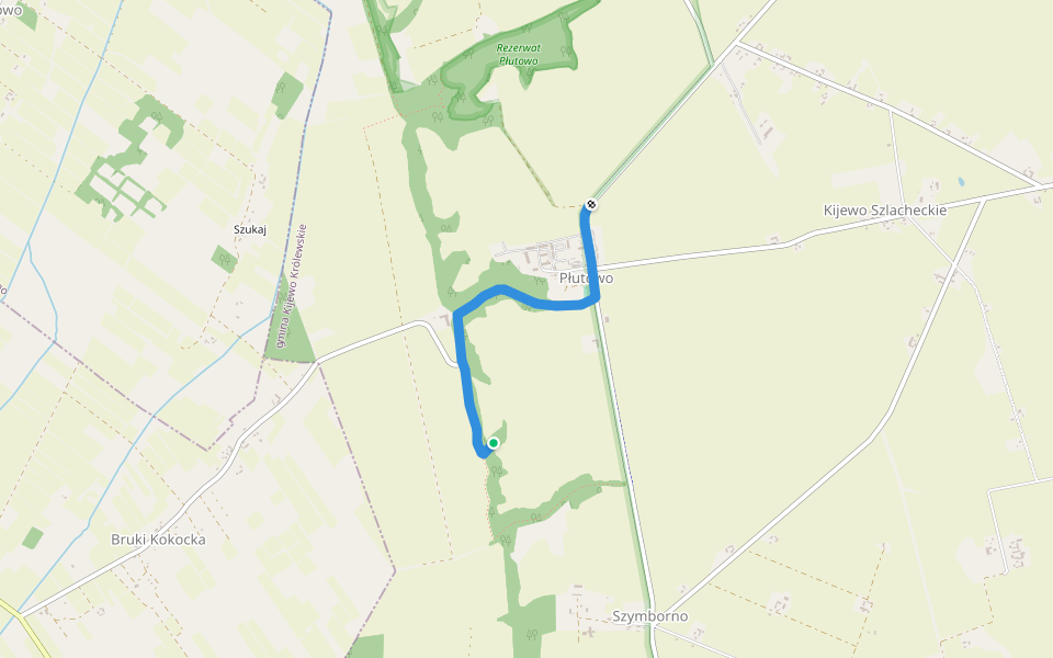 Pamięci Września 39 walking route map in Bruki Kokocka