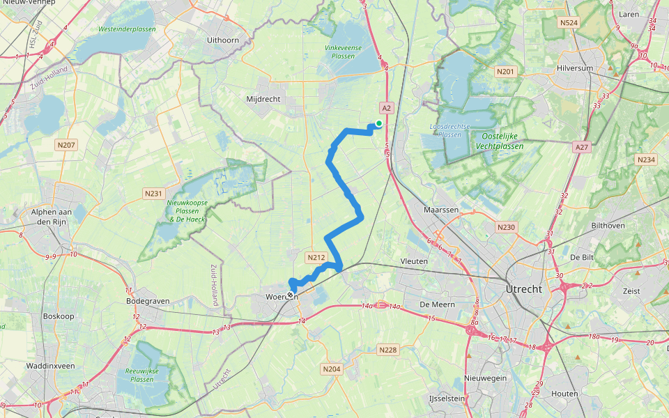 Floris V-pad - 04 walking route map in Nieuwer Ter Aa