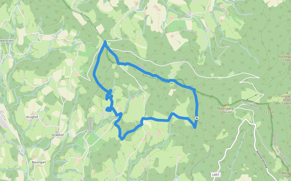 Waldlehrpfad Masenberg walking route map in Zeil-Pöllau