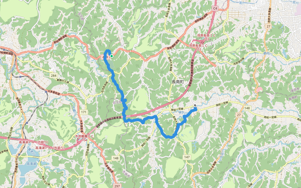 KFT - C12 - Kannon sama no michi walking route map in Chonan
