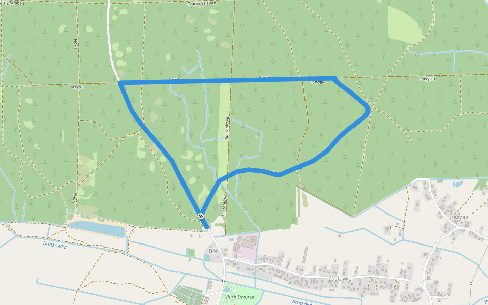 Ścieżka dydaktyczna "Bratkowice" walking route map in Bratkowice