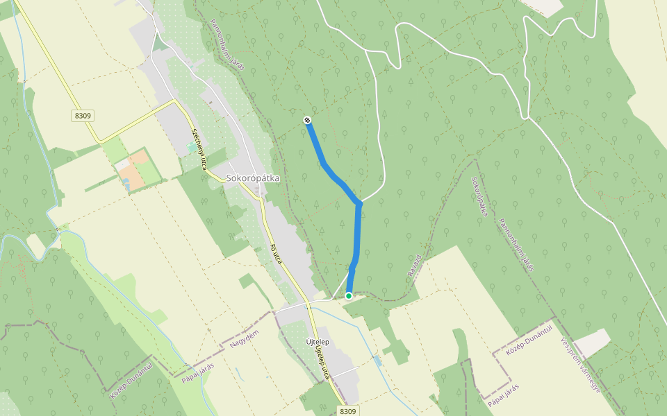 S+ walking route map in Ravazd