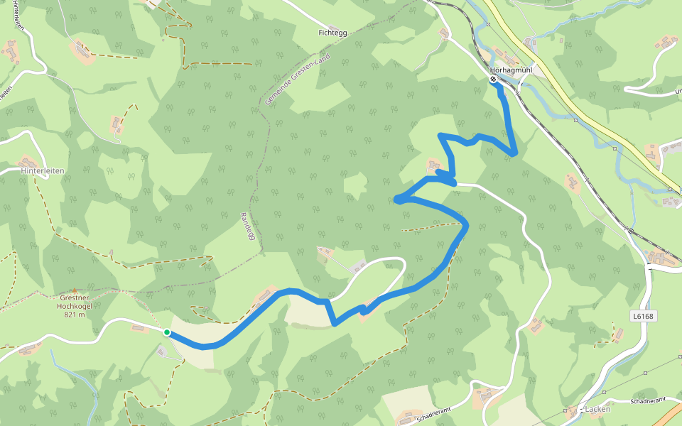 Proviantroute walking route map in Schadneramt