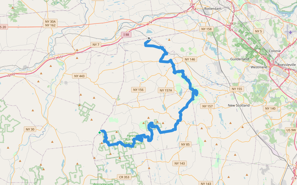 Long Path (Albany County) walking route map in Middleburgh