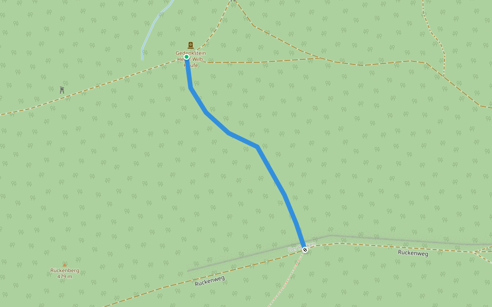 Gelber Strich Valtenberg - Butterberg walking route map in Schmölln-Putzkau