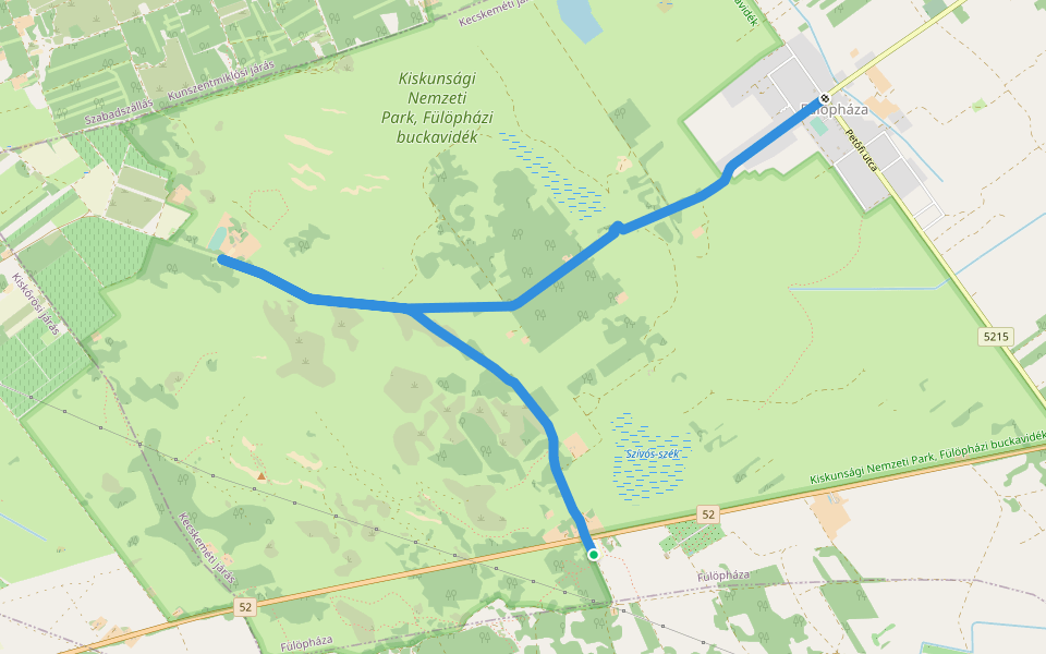 Garmada tanösvény walking route map in Fülöpháza