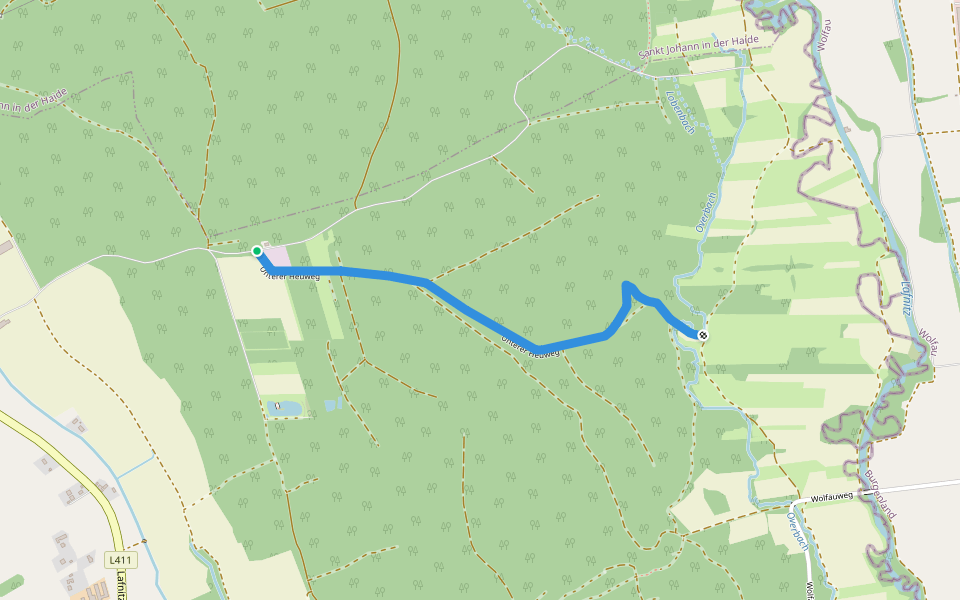 Rohr bei Hartberg Weg 2 walking route map in Rohr bei Hartberg