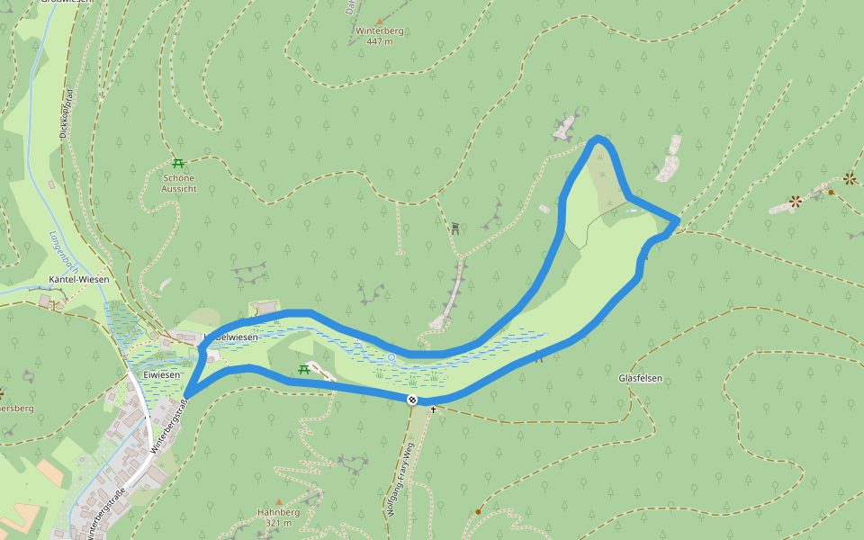 Rundwanderweg Erfweiler 54 walking route map in Erfweiler