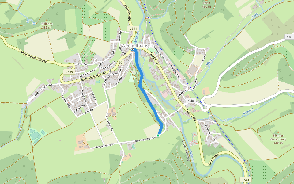 Höhenflug - Zubringer Wenholthausen walking route map in Eslohe (Sauerland)