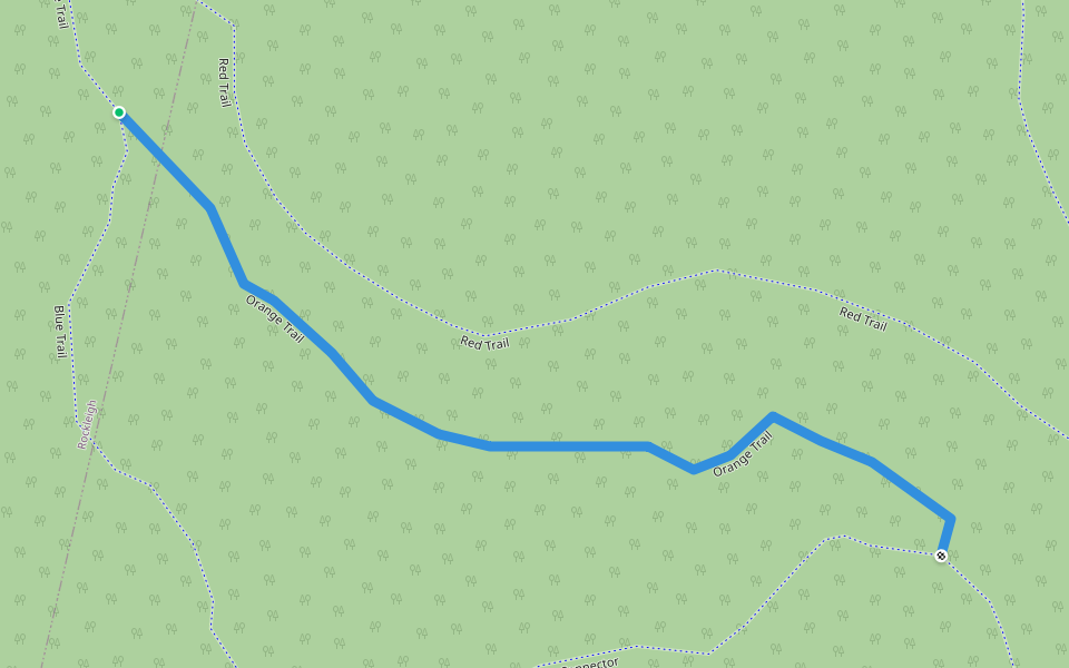 Brookside Trail (Orange) walking route map in Rockleigh