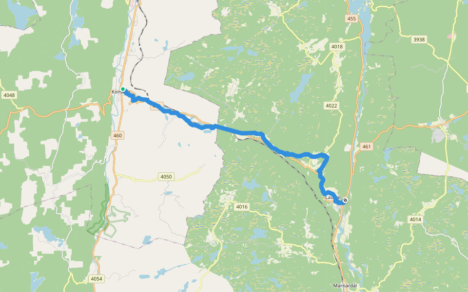 Barnevandrerstien, del 3 walking route map in Konsmo