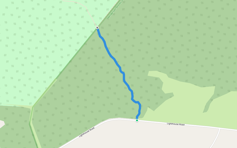 Bobolink Trail walking route map in Henderson