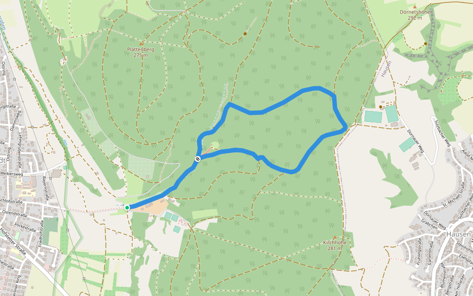 Waldlehrpfad Kleinwallstadt walking route map in Kleinwallstadt