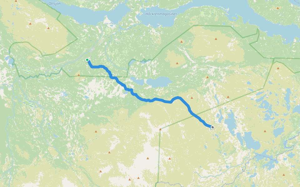 Vallbo - Anaris walking route map in Vallbo