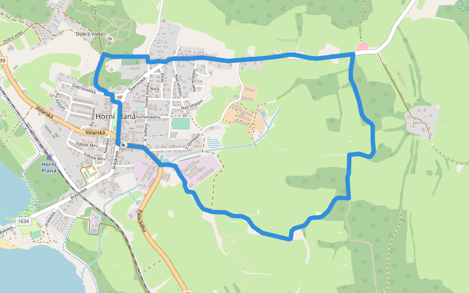 [Z] NS Adalberta Stiftera walking route map in Horní Planá