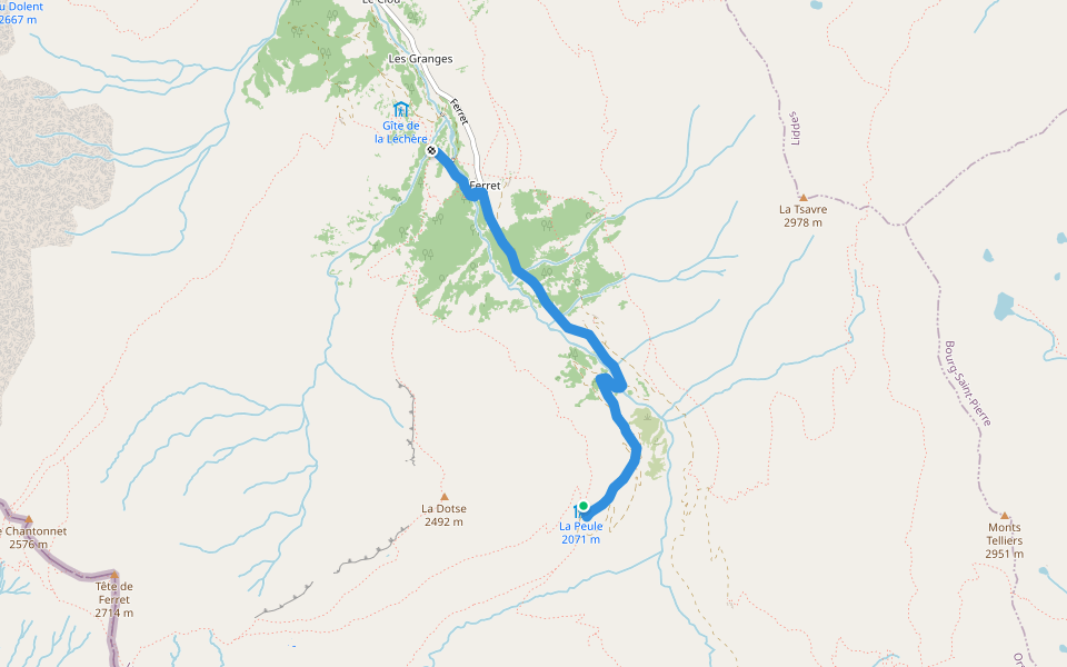 Tour du Mont-Blanc CCW Alt Stage 6.2