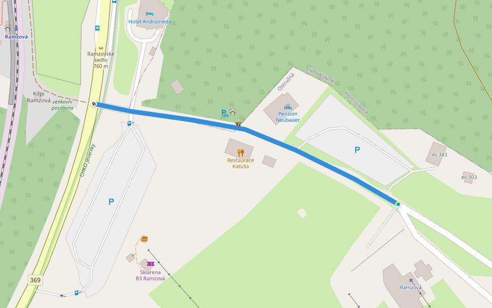 NS S Koprníčkem na výlet Keprnickými horami walking route map in Ostružná