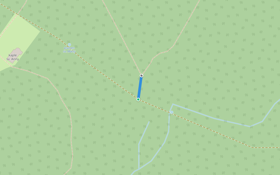 [Z] Dolní Údolí - Horní Údolí walking route map in Slatinice