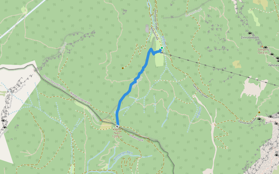 Nassriegel 49 walking route map in Graben