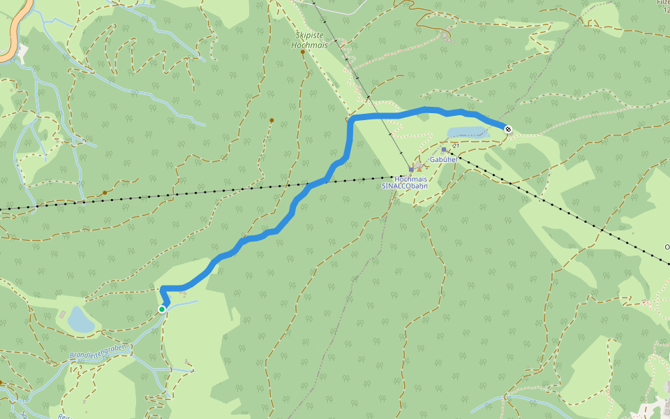 Wanderweg 12b walking route map in Aberg