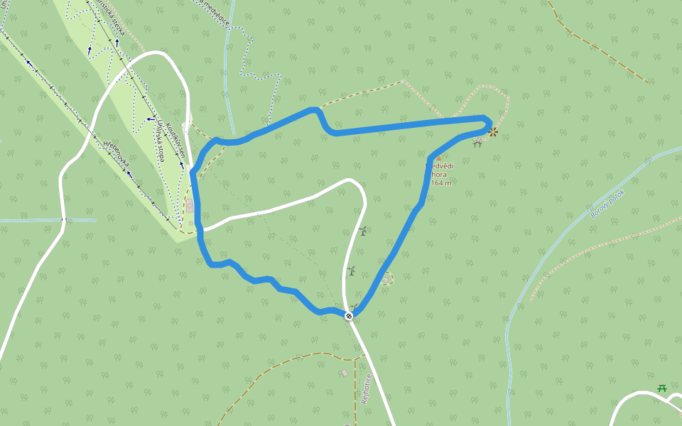 NS Rysi skala walking route map in Loučná nad Desnou