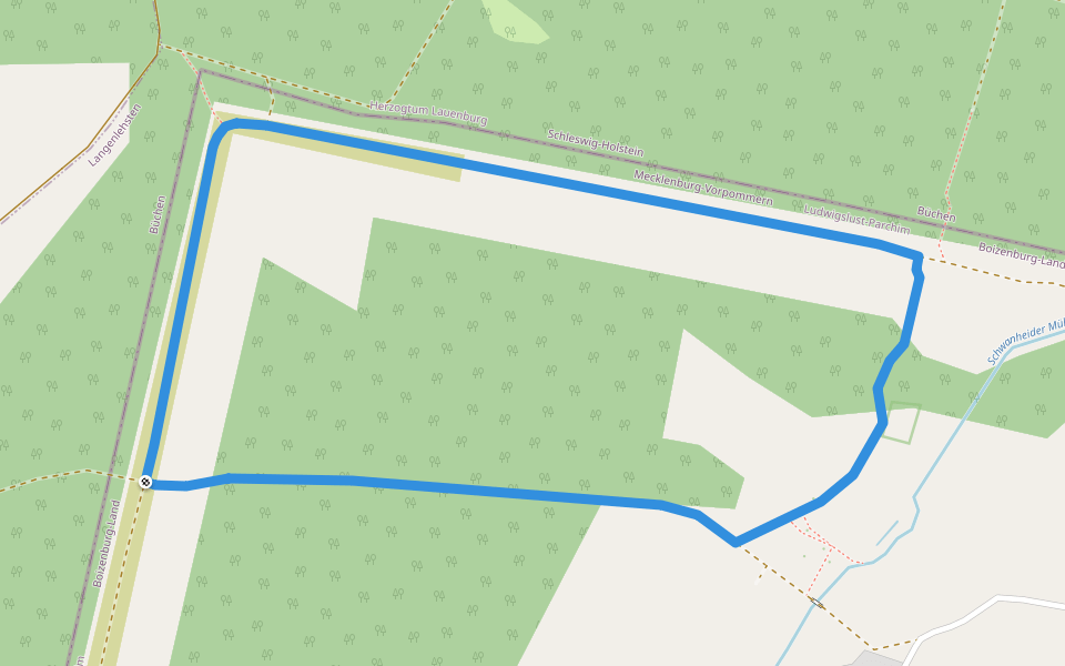 Rundweg Wendisch Lieps 1 walking route map in Greven