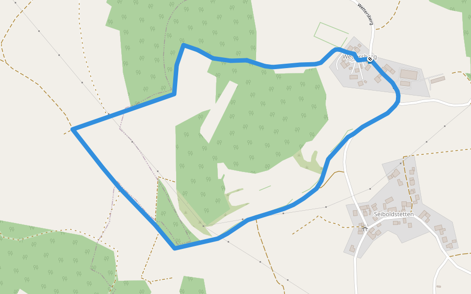 Zur Strüth (9) walking route map in Alfeld