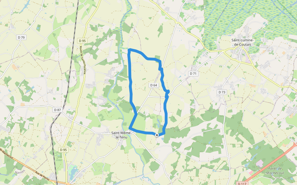 149 walking route map in Machecoul-Saint-Même