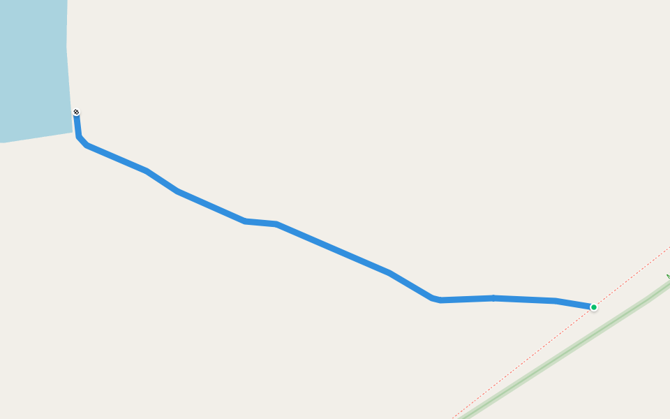 Squaw Lake Trail walking route map in Hoffmeister