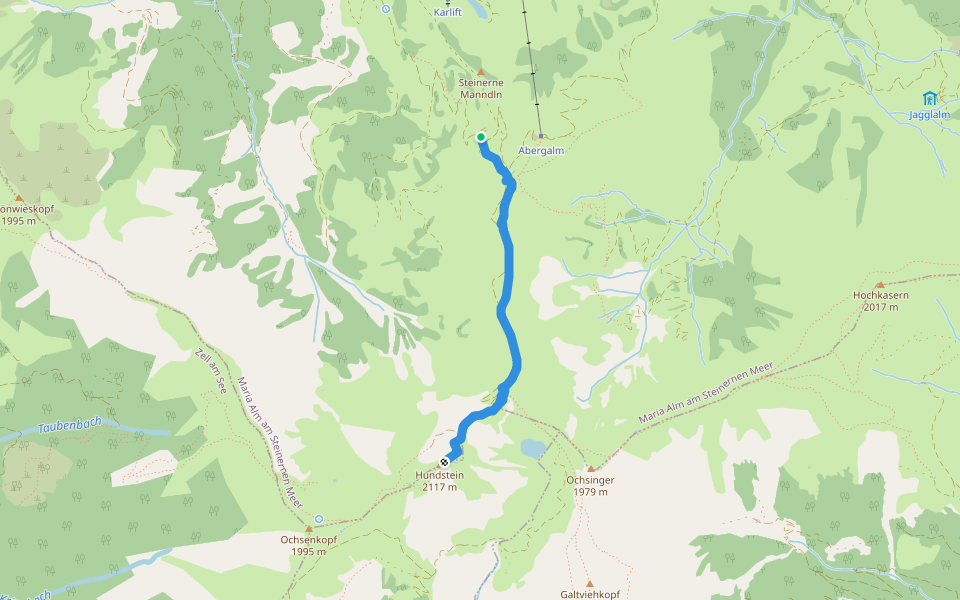 Wanderweg 445 walking route map in Aberg