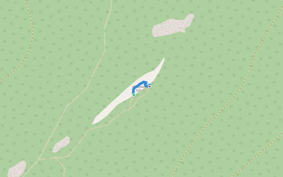 Hirschwandsteig walking route map in Unter-Kienstock