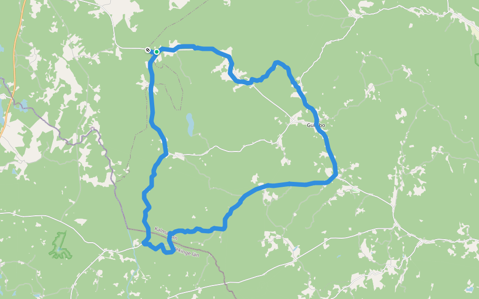 Dackeleden walking route map in Troxhult