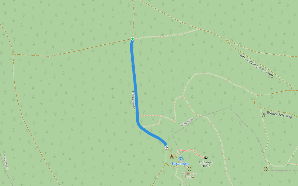 Rundweg Fridingen 1 walking route map in Kolbingen