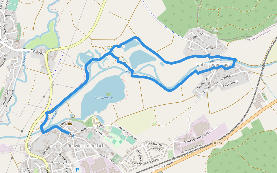 Redwitzer Biotoprunde walking route map in Redwitz an der Rodach