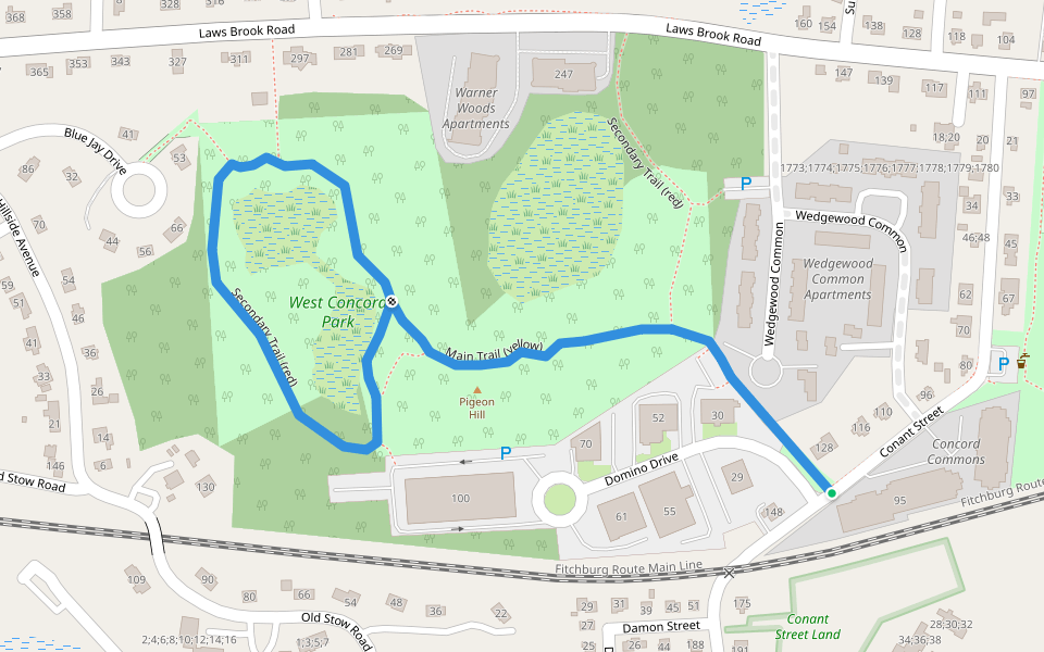 West Concord Park Suggested Walk Pacer