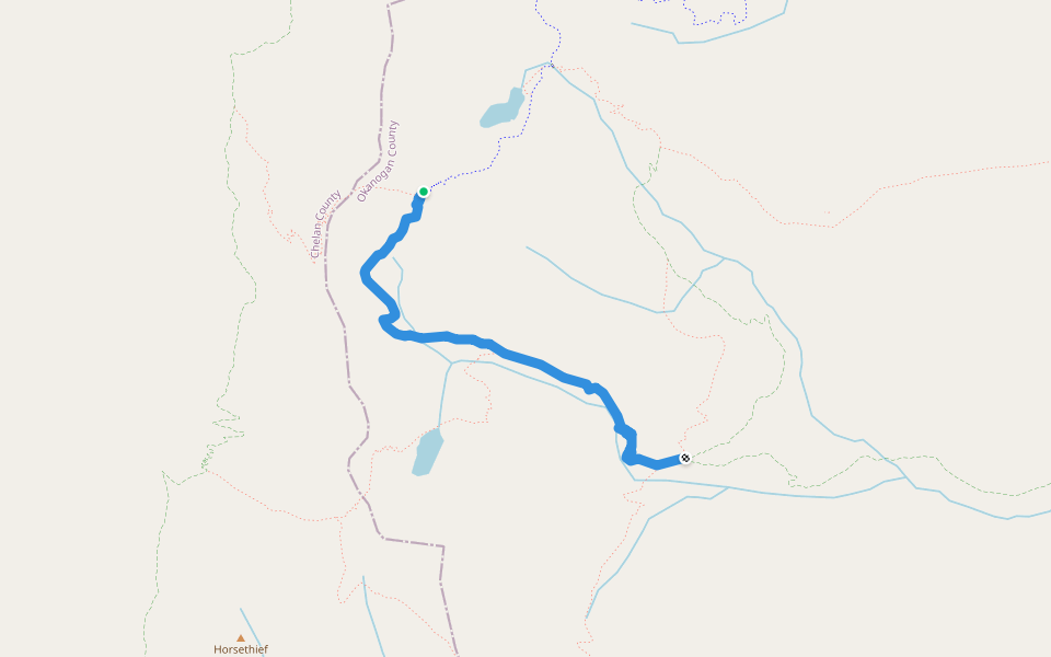 Foggy Dew Trail Section II walking route map in Carlton