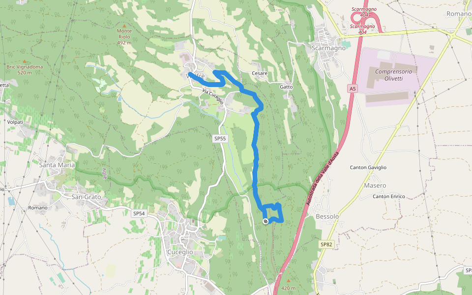 Path of erratic boulders | Walking Map