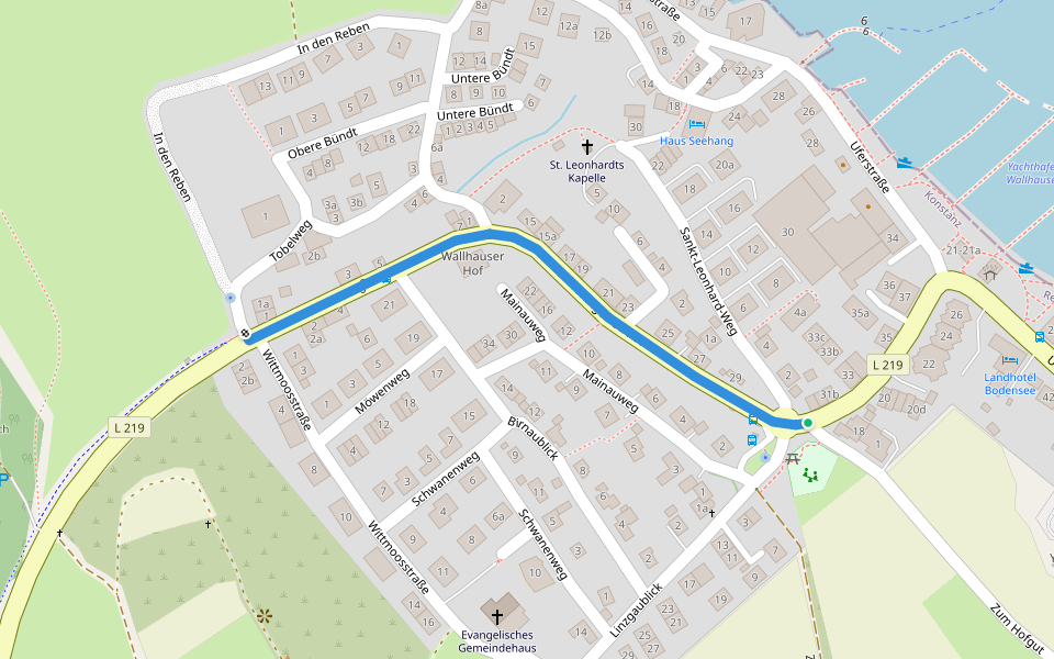 Wallhausen Wittmoosstraße - Linzgaublick