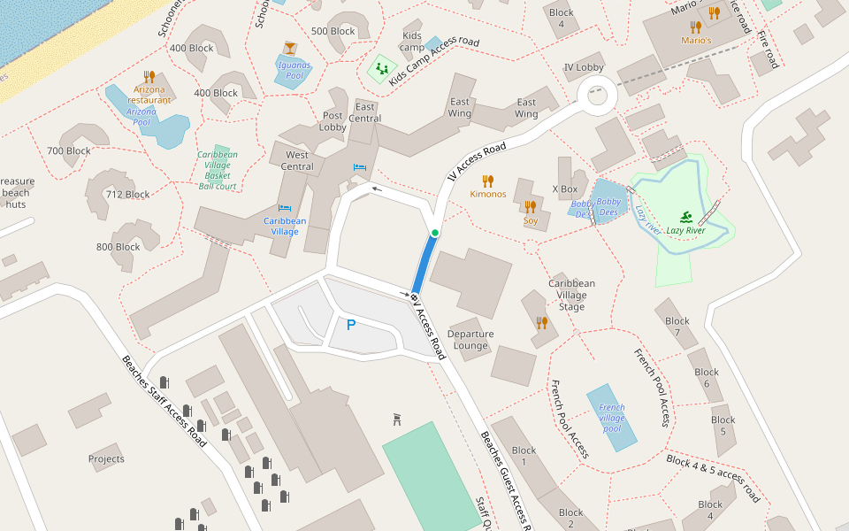 cv, iv access roar walking route map in The Bight Settlement