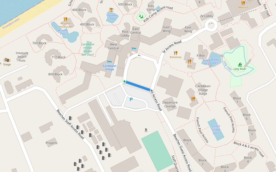 CV Lobby Exit 2 walking route map in The Bight Settlement