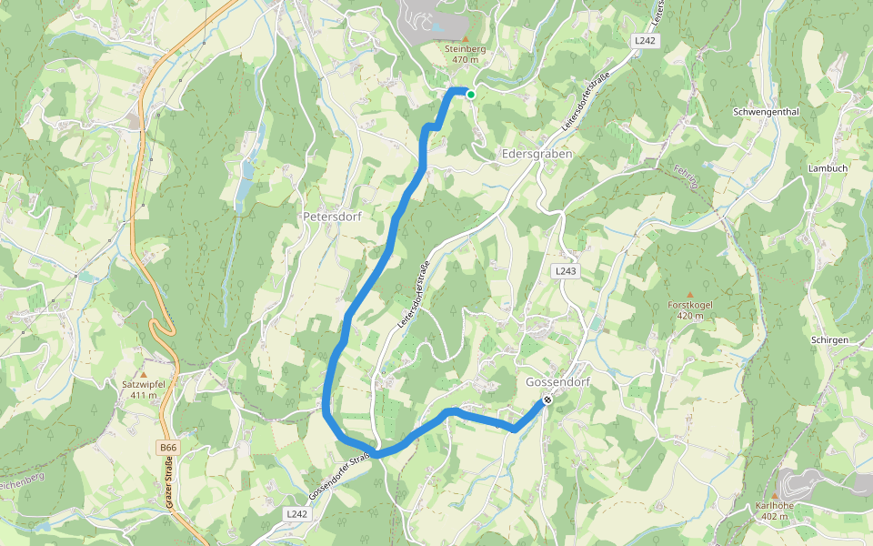 Panoramaweg, 11 walking route map in Edersgraben