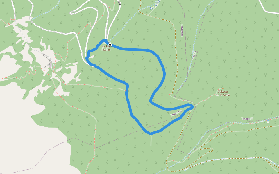 Sendero S-2 Barranco del Apio walking route map in Añón de Moncayo
