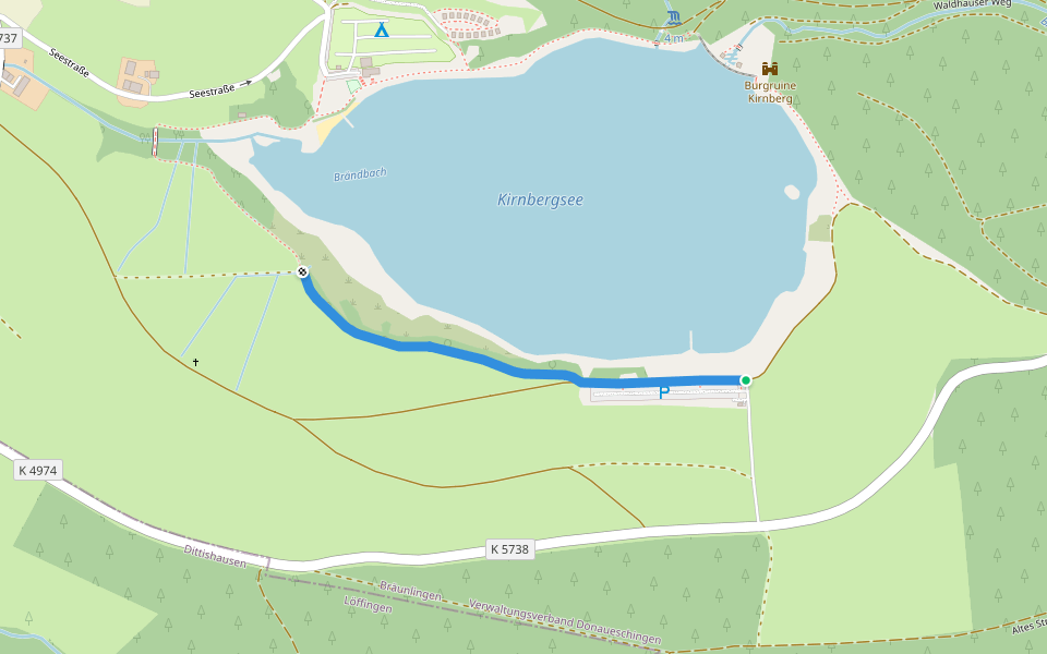 Kirnbergsee Am Seeweg - Kirnbergsee Parkplatz